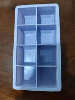 6-Piece Silicone Square Ice Cube Tray Mold Set Black geltona/raudona