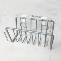 1PC Metal Sponge Rack with Suction Cups Sink Drain Storage Shelf for Wire Ball Kitchen Organizer Kitchen Accessories Organizer