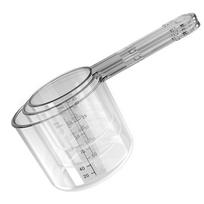 3Pcs Multiple Size Baits Mixing Cup Fishing Baits Container Set Stackable Design With Comfortable Handle For Anglers