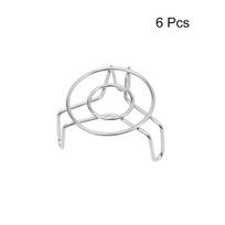 6PCS Rust-resistant Mini Steaming Rack Stainless Steel Air Fryer Steaming Rack  Cup Height 1.30 in