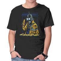 Unisex Crew Neck T-Shirt Cyberdrunk Bender Graphic Short Sleeve Casual Tee S