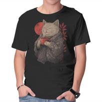 Unisex Crew Neck T-Shirt The Purrfect Brew Graphic Short Sleeve Casual Tee L