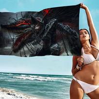 Anime Berserk Microfiber Beach Towel Absorbent Quick Dry Soft Yoga Swimming Resort Mountain Climbing Towel Cotton 30x30cm