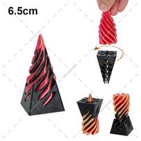 3D Printed Spiral Cone Toy Impossible Pyramid Passthrough Sculpture Crystals Pass Through Pyramid Toy Vortex Thread Illusion