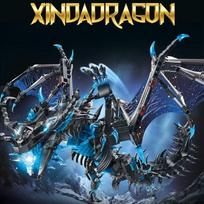 Naisadragon 68257 Skraidantis drakonas Monstro Modelio Statybiniai Blokeliai Žaislas Dovana Vaikams Kūrybinis Edukacinis Dėlionės Rinkinys NO BOX gray