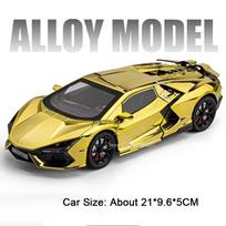 1:24 Countach LP500S Revuelto Model Sports Car Toys Alloy Diecast Shock Absorption Pull Back Doors Opened Ornament Supercars