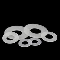 White Ultra-thin Soft Silicone Gasket M2 M2.5 M2.7 M3 M4 M5 M6 M7 M8 M10 M12 Flat Gasket O-ring Silicone Seal Ring Washer 12x24x2mm-10PCS