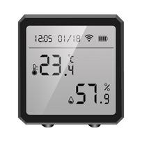 Wireless Smart Life WIFI Thermostat Hygrometer Sensor LCD Display WIFI Indoor Humidity Temperature Detection Sensor juoda