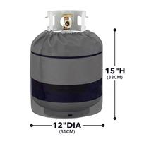 For Standard 20lb Propane Tank Cover with Side Tabletop and Waterproof Heavy Duty Oxford Fabric for Outdoor Use