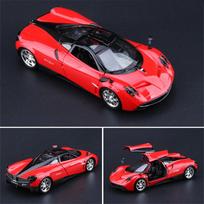 1:24 Pagani Huayra BC Alloy Sports Model Diecasts Metal Racing Super Car Vehicles Model Simulation Collection Childrens Toy Gift raudona