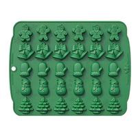 Christmas Silicone Baking Molds for Candy Chocolate Fondant Non-Stick Holiday Cake Decorating Tools Santa Snowman Tree Mold Set