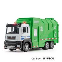 1:50 Elektrinio Šlavimo Mašinos Modelio Žaisliniai Automobiliai Lydinio Diecast Šiukšliavežiai Garsas Šviesa Durys Atidaromos Statybinės Transporto Priemonės Vaikams Dovanos