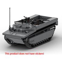 LVT-4 Modern Military Tanks Model MOC Building Bricks War Equipment Modular Technology Gifts Holiday Assemble Children Toys Suit
