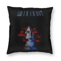 Billies Eilish Eyes Pillowcase Double-Sided Printing Fabric Cushion Cover Decoration Pillow Case Cover Home Dropshipping 45X45Cm Peach skin 18*18(CM)-1Pcs