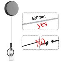 3 Pieces Retractable Badge Holder, Metal Keychain with   ID Strap and Carabiner, for Nurses Doctors Workers   Staff