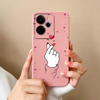 Oppo Realme 14 14T 14X P3 C75x Narzo 10 30 50 A5 Pro Telefonų dėklai Gražūs meilės širdelės raštai Minkštas skystas silikonas Atsparus smūgiams korpusas Oppo korpusui Realme 14 5G