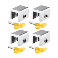 4 Pcs Aluminum Window Limiters for w/for Key Window Safety Locks for Vertical Sliding for Windows Childproof Restrictor A