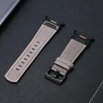 Leather Case Strap for Samsung Galaxy Watch Ultra 47mm Band Bracelet for SAMSUNG ULTRA GALAXY 47 Aluminum Metal Cover Luxury Set Galaxy Ultra 47mm pilka
