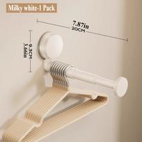 Clothes Hanger Drill-free Suction Cup Multifunctional Telescopic Adjustable Length Suction Cup Hanger Storage Artifact Household balta