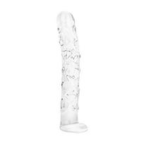 Stiklinis dildo Gildo No. 34 Textured Glass Dildo