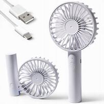 Stalinis ventiliatorius Mini sulankstomas, tylus, 1800mAh, USB-C