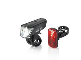 Dviračio žibintų rinkinys XLC CL-S20, priekinis ir galinis, LED