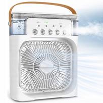 Oro drėkintuvas–ventiliatorius 3in1, USB, LED, vandens talpa