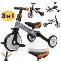 Vaikiškas balansinis triratis OPTIMUS 4-in-1, reguliuojamas, iki 25 kg