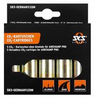 CO2 balionėlių rinkinys SKS Airchamp 16 g, 5 vnt.