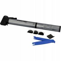 Dviračio mini pompa FISHER Professional, aliumininė, 28 cm, su remonto rinkiniu