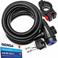 Dviračio spyna GERDA FLEX MAX 1800/12T su raktu