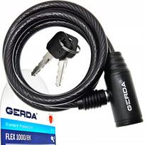 Dviračio užraktas GERDA FLEX 1000/8K su raktu