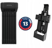 Sulankstoma spyna ABUS BORDO BIG 6200K/120 juoda su laikikliu