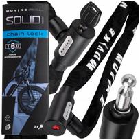 Dviračio spyna grandinė MUVIKE SOLID 1000/6K 100 cm 6 mm su raktu