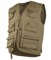 Medžioklės ir žvejybos liemenė Mil-Tec, khaki, 4XL