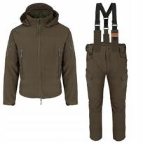 Transitionalinis kostiumas AUTUMN BARS DUSPO CAMOUFLAGE OLIVE, neperšlampamas, -1°–15°