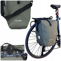 Dviračio krepšys VELOXO ADVENTURE PRO 25, žalias, 25 l, galiniam bagažinei