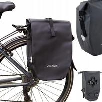 Dviračio vandeniui atspari krepšys VELOXO Adventure Pro, juoda, 25 l, bagažinei