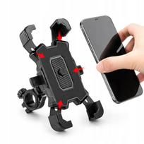 Dviračio telefono laikiklis 4,5–7", automatinis, 360°, su antivibracine sistema