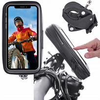 Universalus didelis vandeniui atsparus telefono laikiklis dviračiui, motociklui, paspirtukui XL