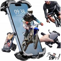 Dviračio ar paspirtuko telefono laikiklis Quad, universalus, sukinėjamas 360°, atsparus smūgiams