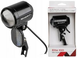 Priekinis dviračio žibintas HEADLIGHT SMART ELITE 100 BL143W, 350 lm, 6–15 V, LED, elektriniam dviračiui