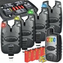 Elektroninis žuvies signalizatorių rinkinys 4+1 su HOKK prieblandos jutikliu
