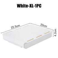 Invisible Self Adhesive Desk Storage Box Plastic Drawer Organizer For Cosmetics Stationery And Sundries