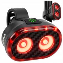 Dviračio galinis LED žibintas VAYOX, įkraunamas per USB, atsparus vandeniui