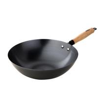 ASD 32cm 201 Stainless Steel Flat-Bottom PTFE Coated Wok