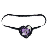 A52E Single Eye Mask- Lolit Eye Patch Heart Eyepatch Lolit Eye Mask- Gothics Eyepatch