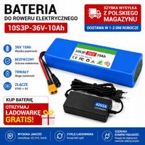 Elektrinis dviračio akumuliatorius 36V 10Ah 360W, 10S3P, XT60, su BMS, Bafang