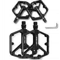 Lengvi aliuminio dviračio pedalai MTB, 375 g, 4 guoliai