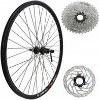 Dviračio galinis ratas 28/29" su SHIMANO RZ kasete, Centerlock diskais